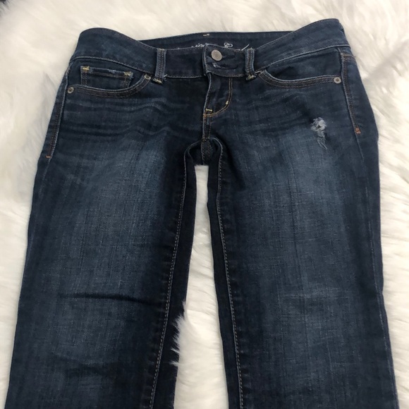 American eagle artist crop jeans size 0 regular - Picture 3 of 6